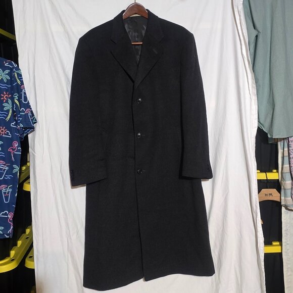 Burberry London 100% Wool Over Coat - Black - 42 REG* - Picture 1 of 5